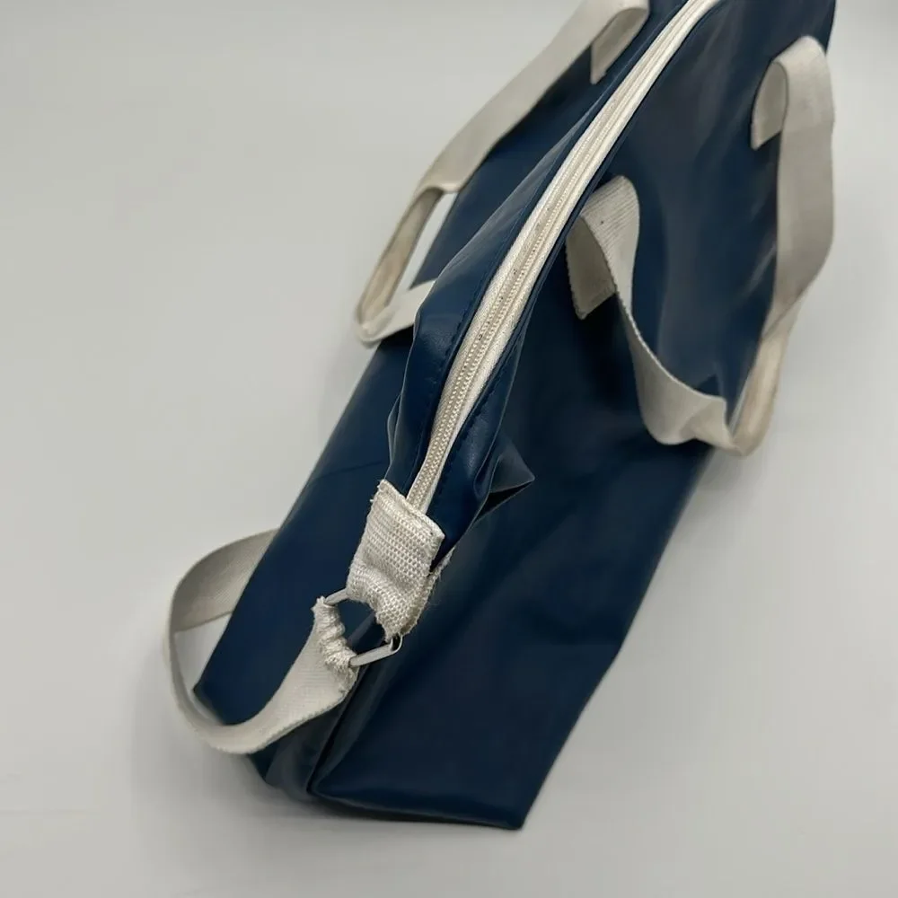 Calvin Klein Frangrances Bag Vintage Blue White Duffel Travel Weekender Gym